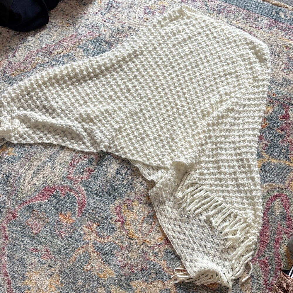 Chic Cream Women's Poncho